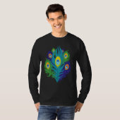Beautiful Feathers Bird Animal Lover Peacock T-Shirt (Vorne ganz)