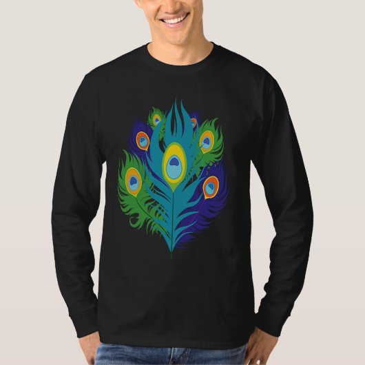 Beautiful Feathers Bird Animal Lover Peacock T-Shirt (Vorderseite)