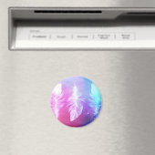 Beautiful Feathers in Space Magnet (In Situ (Geschirrspüler))