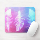 Beautiful Feathers in Space Mousepad (Mit Mouse)