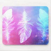 Beautiful Feathers in Space Mousepad (Vorne)