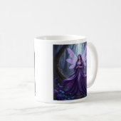 Beautiful February Amethyst Fairy Kaffeetasse (VorderseiteRechts)