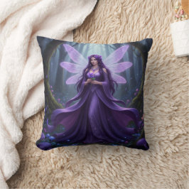 Beautiful February Amethyst Fairy Kissen