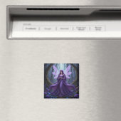 Beautiful February Amethyst Fairy Magnet (In Situ (Geschirrspüler))