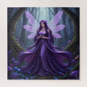 Beautiful February Amethyst Fairy Puzzle