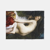 Beautiful Female Bather (von Bouguereau) Fleecedecke (Vorderseite (Horizontal))