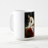 Beautiful Female Bather (von Bouguereau) Kaffeetasse (Vorderseite Links)