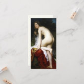 Beautiful Female Bather (von Bouguereau) Karte (Vorderseite/Rückseite Beispiel)