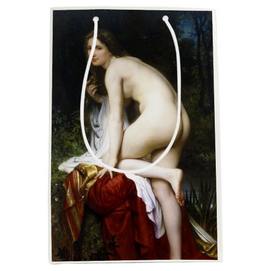 Beautiful Female Bather (von Bouguereau) Mittlere Geschenktüte (Vorderseite)