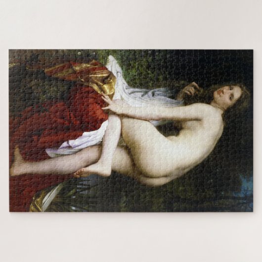 Beautiful Female Bather (von Bouguereau) Puzzle (Horizontal)