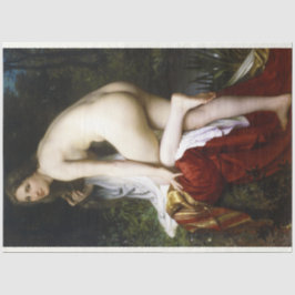 Beautiful Female Bather (von Bouguereau) Seidenpapier