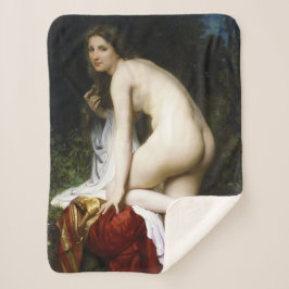Beautiful Female Bather (von Bouguereau) Sherpadecke