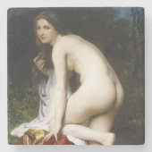 Beautiful Female Bather (von Bouguereau) Steinuntersetzer (Vorderseite)
