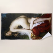 Beautiful Female Bather (von Bouguereau) Strandtuch (Vorderseite)