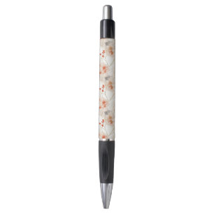 Beautiful Feminine Peach Red White Floral Kugelschreiber