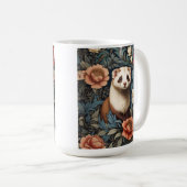 Beautiful Ferret William Morris Inspiriert Kaffeetasse (VorderseiteRechts)
