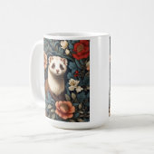 Beautiful Ferret William Morris Inspiriert Kaffeetasse (Vorderseite Links)