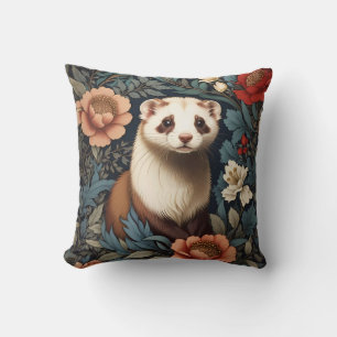 Beautiful Ferret William Morris Inspiriert Kissen