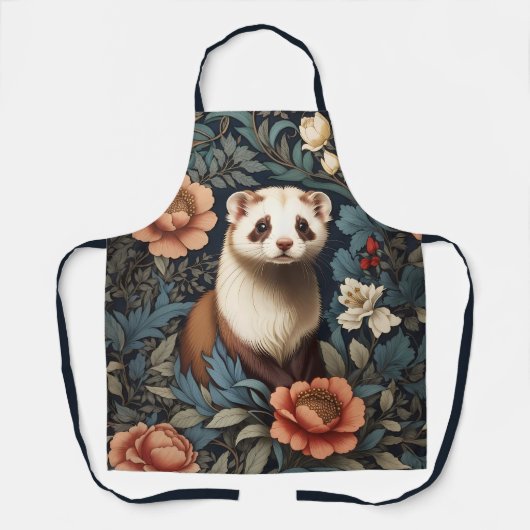Beautiful Ferret William Morris Inspiriert Schürze (Vorderseite)