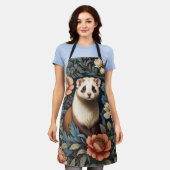 Beautiful Ferret William Morris Inspiriert Schürze (Getragen)