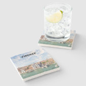 Beautiful Firenze - Italien Steinuntersetzer (Seitenansicht)