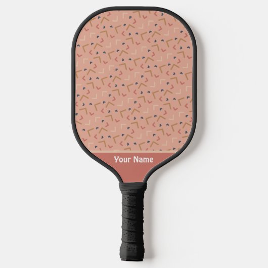 Beautiful Fitness Pattern Pro Pickleball Paddle (Rückseite)