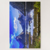Beautiful fjord and "Miter Peak", Neuseeland, Puzzle (Vertikal)