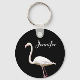 Beautiful Flamingo - Personalisierter Name Schlüss Schlüsselanhänger
