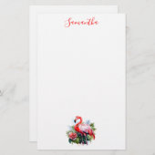 Beautiful Flamingo Stationery Briefpapier (Vorne/Hinten)