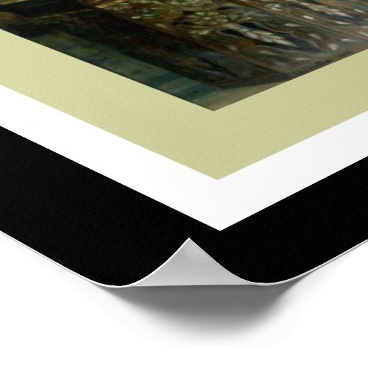 Beautiful Flapper Girl Poster (Ecke)