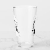 Beautiful Floral Anime Girl – Soft Pastel Aesthe Glas (Rechts)