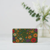 Beautiful Floral Business Card (1) Visitenkarte (Stehend Vorderseite)