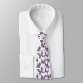 Beautiful Floral Butterfly Garden Neck Tie Krawatte (Gebunden)