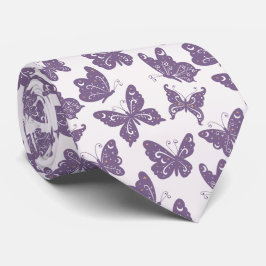 Beautiful Floral Butterfly Garden Neck Tie Krawatte