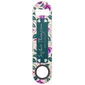 Beautiful Floral Custom Bridesmaid Gastgeschenk Ho Speed Flaschenöffner (Vorderseite)