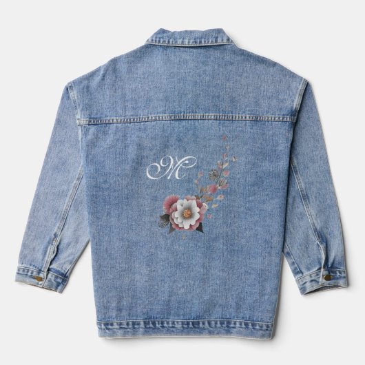 Beautiful Floral Denim Jacket Jeansjacke (Rückseite)