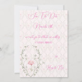 Beautiful Floral Einladung (Rückseite)