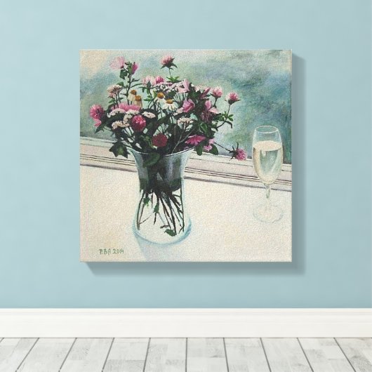 Beautiful floral fine art canvas by Pola.B.Alex Leinwanddruck (Insitu (Holzboden))