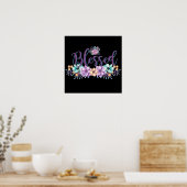 Beautiful Floral gesegnet Poster (Küche)