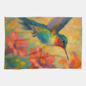 Beautiful Floral Hummingbird Kitchen Towel Geschirrtuch (Horizontal)