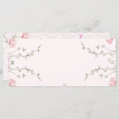 Beautiful Floral  Menükarte (Vorne/Hinten)