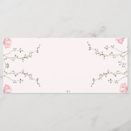 Beautiful Floral  Menükarte