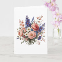 Beautiful Floral Mother’s Day Card With Love