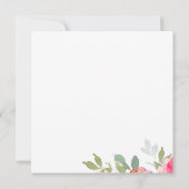 Beautiful Floral Moving Ankündigung Neue Adresse (Rückseite)