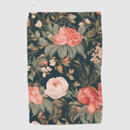 Beautiful Floral Rose Flowers Golfhandtuch