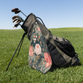 Beautiful Floral Rose Flowers Golfhandtuch (Gras)