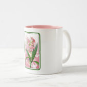 Beautiful Floral Themed Amaryllis Zweifarbige Tasse (VorderseiteRechts)
