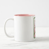 Beautiful Floral Themed Amaryllis Zweifarbige Tasse (Links)