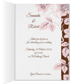 Beautiful floral wedding invitation (Innen (Rechts))