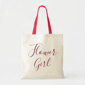 Beautiful flower girl calligraphy tragetasche (Vorne)
